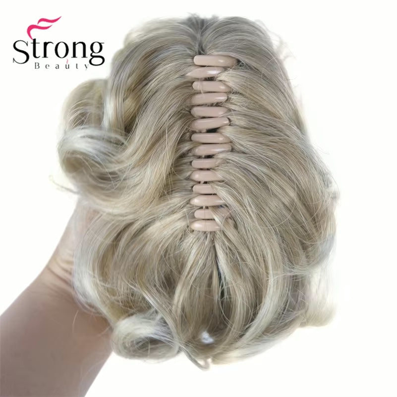 Short Natural Wave Ponytail Hair Extension With Claw Clip In Hairpiece COLOUR CHOICES