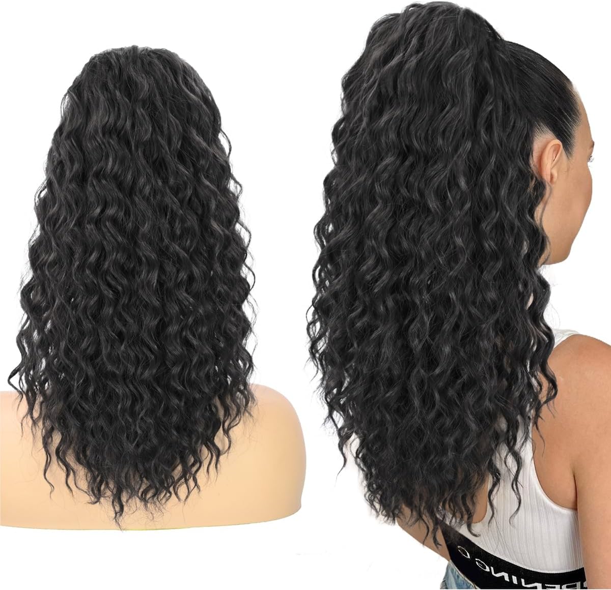 Curly Ponytail with Drawstring