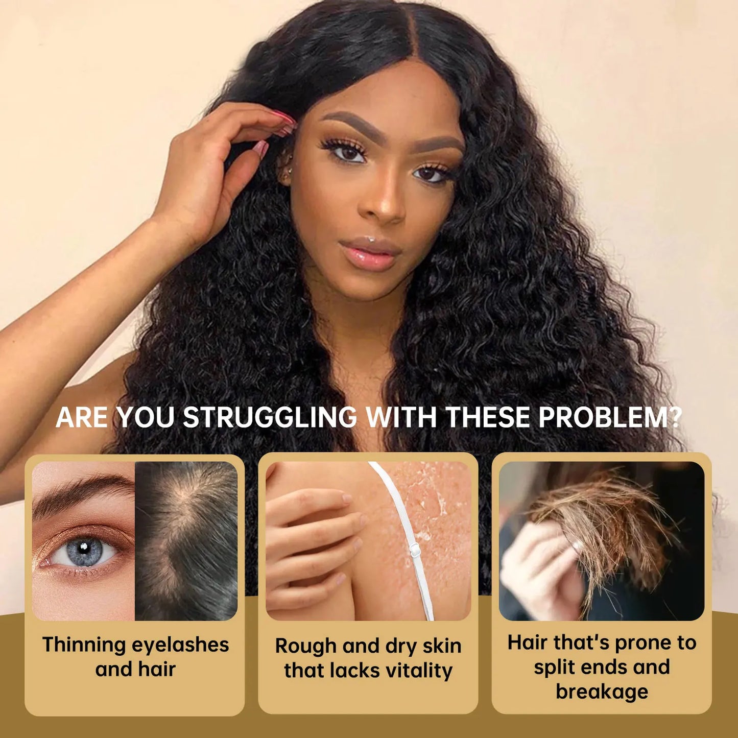 Pure Castor Oil and Pure Rosemary Oil for Hair Growth, Eyelashes and Beard Growth - 30ml