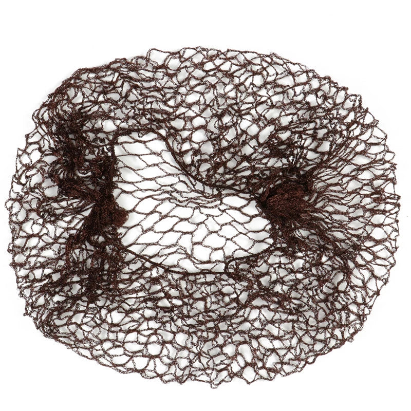 Brown Nylon Sleep In Hair Net - Pack of 2