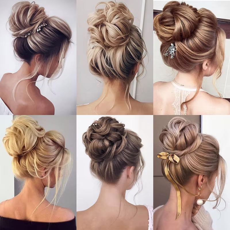 Hair Scrunchie, Messy Hair Bun, Chignon Donut Hair Piece