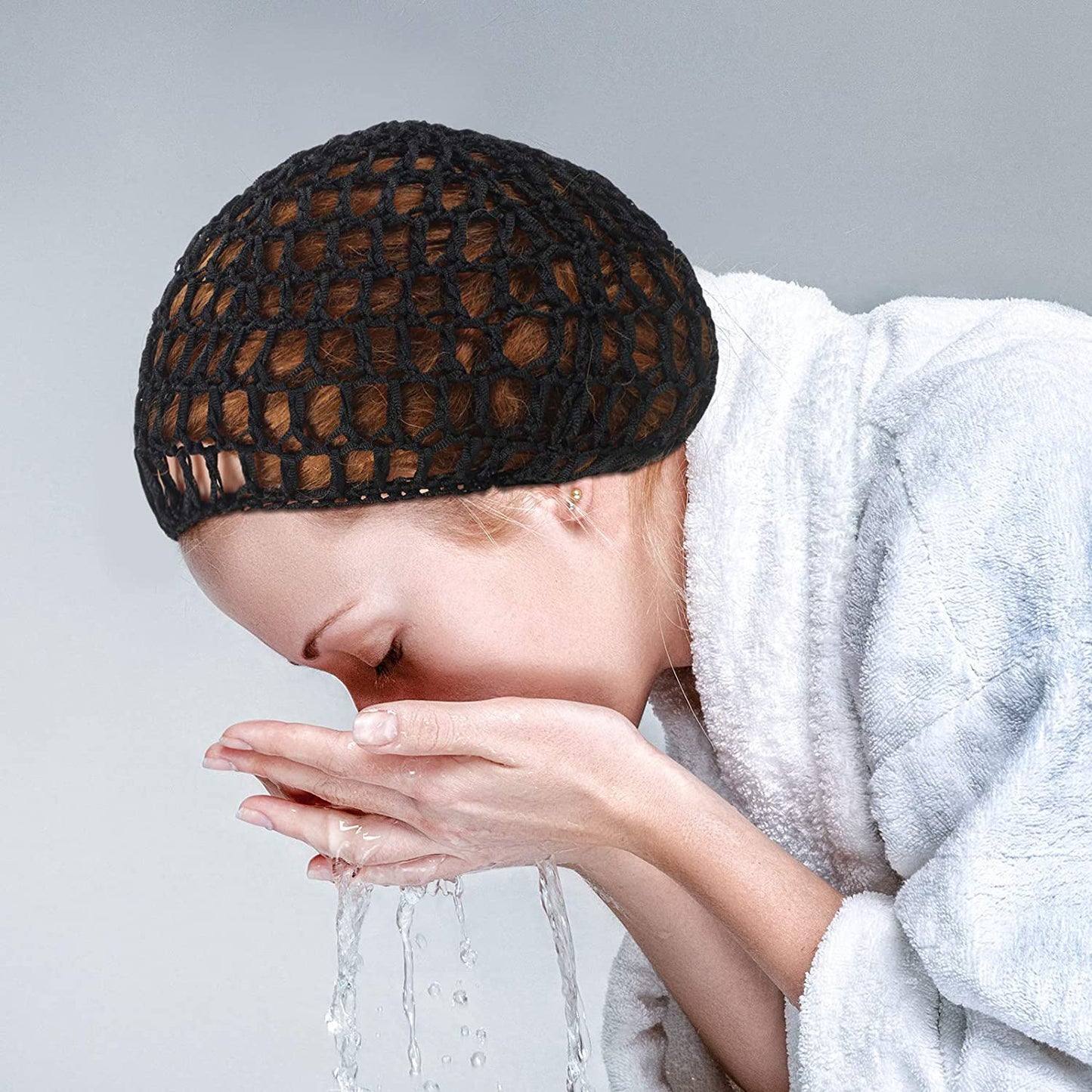 Thick Black Hair Net - Mesh Hair Cap Snood