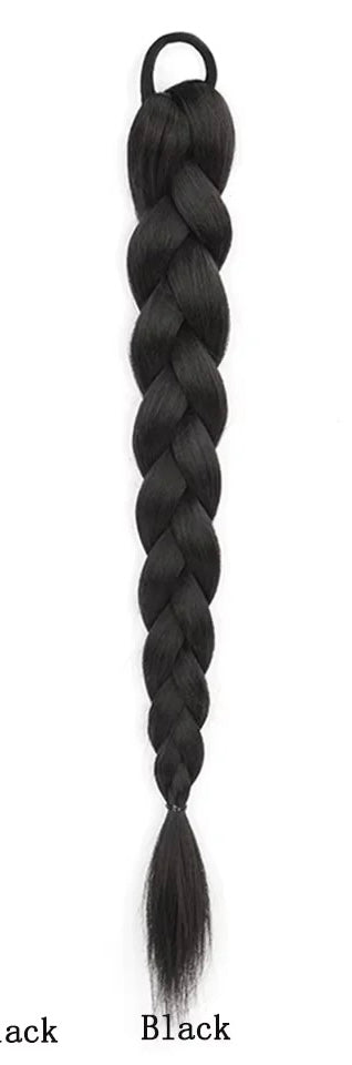 2 in 1 Braided Ponytail & Bun - Thin End For Easy Wrapping