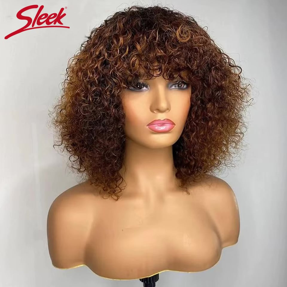 Human Hair Wig -  Jerry Curl 10 inches