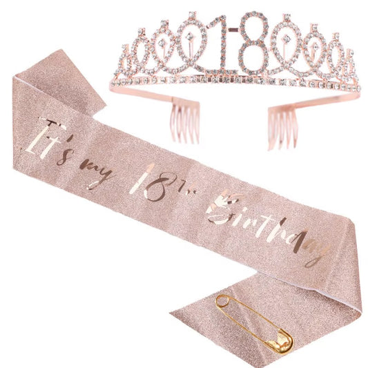 18th Birthday Tiara & Sash